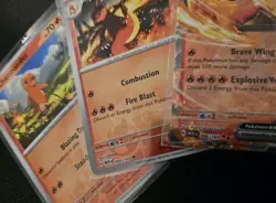 Charmander Charmeleon Charizard ex Scarlet & Violet 151 Reverse Holo Pokemon LP - Image 2