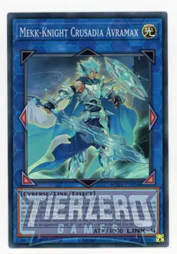 Yugioh Mekk-Knight Crusadia Avramax MAZE-EN054 Super Rare 1st Edition Near Mint - Image 1