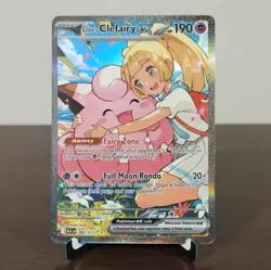Pokemon Lillie's Clefairy Ex 280/217 Special Illustration Rare Holo Card - Image 1