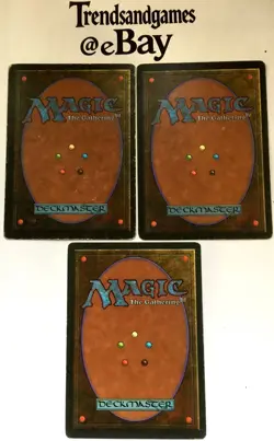 3x DARK RITUAL - PLAYSET - REVISED - MAGIC THE GATHERING MTG - Messe Noire - EXC - Image 2