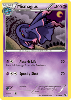 Mismagius 58/113 Rare | Legendary Treasures | Pokemon Card - Image 1