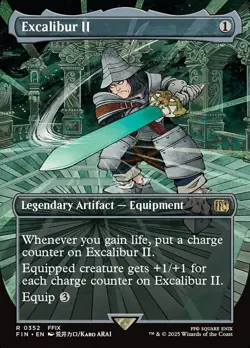 1x - Excalibur II - Borderless #352 - Final Fantasy - NM MTG - Image 1