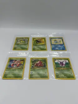 6 Vintage 1st Edition Jungle Pokemon Card Lot non holo - Image 1
