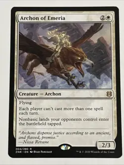MTG Zendikar Rising Archon of Emeria 004/280 NM Rare - Image 1
