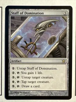 (NM) English - 1 x MTG Staff of Domination Fifth Dawn - Image 1