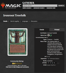 1993 MtG Magic the Gathering Unlimited Ironroot Treefolk PSA 9 *Only 7 Higher* - Image 4