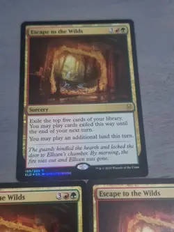 MTG X3 Escape to the Wilds Throne of Eldraine 189/269 X1 Foil Rare X2 Regular - Image 2