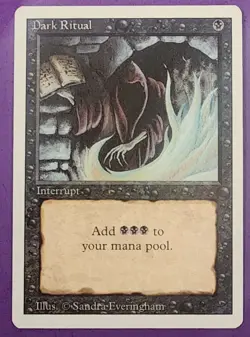 MTG Magic The Gathering - Dark Ritual x4 - Revised 3rd Edition NM - Image 3