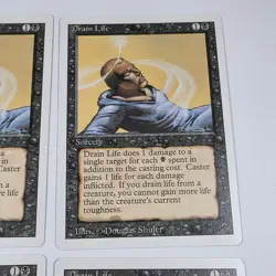 Drain Life Revised Edition Playset MTG Magic The Gathering - Image 4