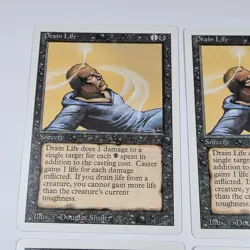 Drain Life Revised Edition Playset MTG Magic The Gathering - Image 5