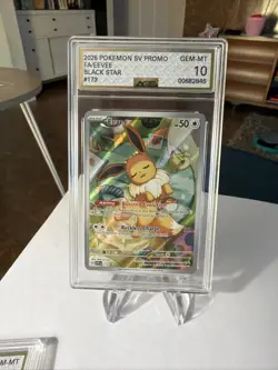 Pokemon Eevee 173 Black Star SV: Scarlet & Violet Promo Holo AGS 10 2025 - Image 1