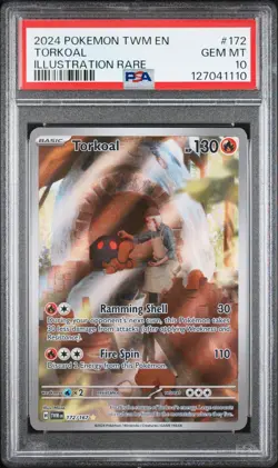 Pokemon TCG Twilight Masquerade: Torkoal 172/167 PSA 10 - Image 1