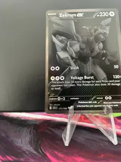 Pokemon Zekrom EX Black Bolt 172/086 Black White Rare Pack Fresh - Image 5