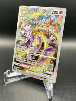 Mewtwo VSTAR GG44/GG70 Crown Zenith Galarian Gallery Full Art Pokemon TCG NM/M - Image 2