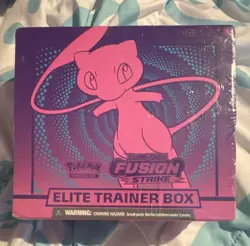 Pokemon Sword & Shield Fusion Strike Elite Trainer Box Sealed Mew - Image 1