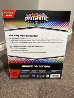Pokemon Scarlet & Violet Prismatic Evolutions - Binder Collection FULLY SEALED - Image 2