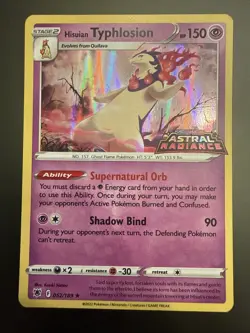 Pokemon Hisuian Typhlosion 052/189 Astral Radiance Stamped Promo English NM/M - Image 1