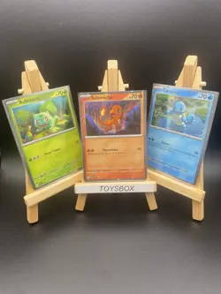 Carte Pokemon Bulbizarre 046 Salameche 047 Carapuce 048 Promo 151 EV3.5 NEUF FR - Image 1