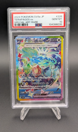 Terapagos ex 2024 Pokemon SV8a Japanese Special Art Rare #226 PSA 10 - Image 1