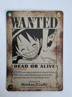 One Piece TCG Monkey D. Luffy WANTED (OP13-118) ENG - OP13 Carrying On His Will - Image 1