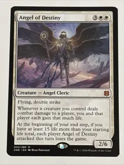 MTG Zendikar Rising Angel of Destiny 002/280 NM Mythic - Image 1