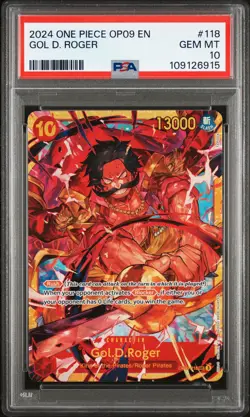 2024 ONE PIECE OP09-EMPERORS IN THE NEW WORLD #118 GOL D. ROGER PSA 10 - Image 1