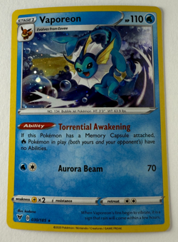 Vaporeon - SWIRL (Cosmos Holo) 030/185 Miscellaneous Cards & Products Holo - Image 1