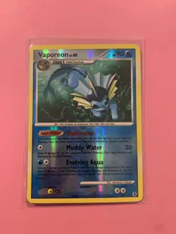 [LP] Vaporeon 34/111 Reverse Holo Rising Rivals 2009 Pokemon Card - Image 1