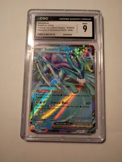 CGC 9 Suicune Ex 10/34 Classic Cosmo Holo Pokemon Card 2023 - Image 1