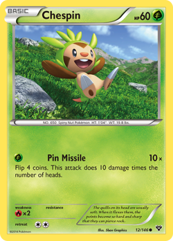 Chespin 12/146 Common | XY | Pokemon Card - Image 1