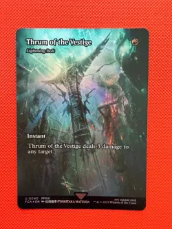 Thrum of the Vestige - Lightning Bolt (Showcase) Foil U FINAL FANTASY: Through t - Image 1