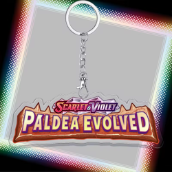 POKEMON TCG BINDER TAG ACRYLIC KEYCHAIN SCARLET AND VIOLET ENGLISH ALL SET LOGO - Image 4