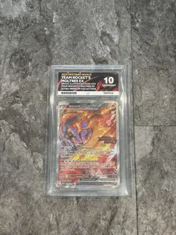 Pokemon TCG Team Rocket's Moltres ex 229/182 Destined Rivals Stamped Ace 10 - Image 1