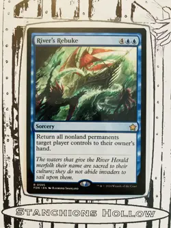 MTG River's Rebuke - Foundations (FDN) R 0595 - Image 1