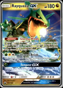 Rayquaza GX - Pedro Eugenio Torres 109/168 Pokemon World Championship Decks DMG - Image 1