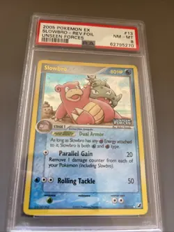 Slowbro 13/115 Holo Rare Reverse Holo Near Mint Ex Unseen Forces PSA 8 - Image 3