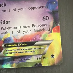 The Pokemon Company Gengar EX XY Phantom Forces Ultra Rare Holo 34/119 170 HP - Image 5