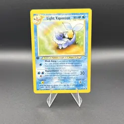 Pokemon Light Vaporeon 1st Edition Uncommon Regular 52/105 Neo Destiny 80 HP - Image 1