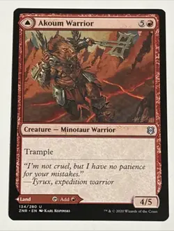 MTG Zendikar Rising Akoum Warrior 134/280 NM - Image 1