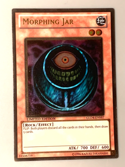 yugioh Morphing Jar GLD4-EN007 Gold ultra rare limited edition near mint - Image 1