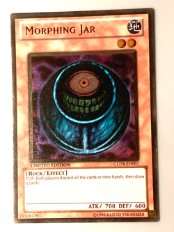 yugioh Morphing Jar GLD4-EN007 Gold ultra rare limited edition near mint - Image 2