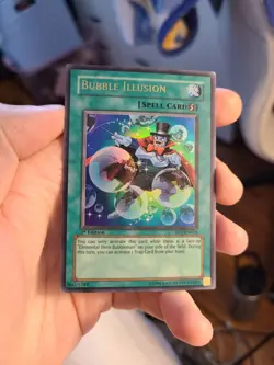Yugioh Bubble Illusion DP1-EN024 1st Ultra Rare - Image 1