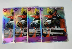 4x One Piece TCG The Best Vol. 2 PRB-02 - Sanji OP07-064 SR Reprint - NM English - Image 1
