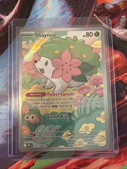 Pokemon TCG Shaymin Illustration Rare Card 185/182 Sv10: Destined Rivals - Image 1