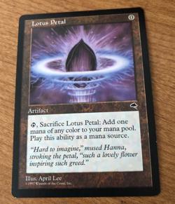 MTG - Tempest - Lotus Petal - NM - Image 1