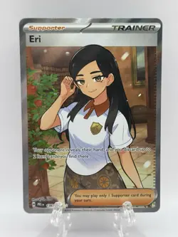 Pokemon TCG Prismatic Evolutions Eri Full Art Trainer Ultra Rare Card 136/131 NM - Image 1