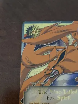 Naruto CCG The Nine-Tailed Fox Spirit Card Super Rare Foil English - Image 3