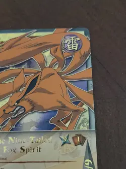 Naruto CCG The Nine-Tailed Fox Spirit Card Super Rare Foil English - Image 4