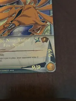 Naruto CCG The Nine-Tailed Fox Spirit Card Super Rare Foil English - Image 5