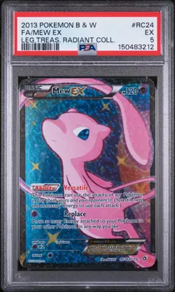 2013 Pokemon Legendary Treasures Mew EX RC24/RC25 Radiant Collection PSA 5 EX FA - Image 1